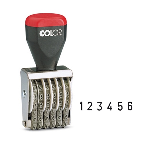 [D38137] TIMBRO NUMERATORE 6 COLONNE 4MM 4006 COLOP