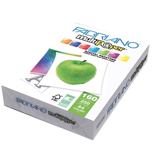 [D38207] CARTA MULTIPAPER A3 160GR 250FG 297X420MM FABRIANO