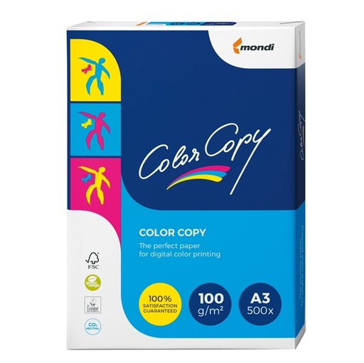 [D38211] CARTA BIANCA COLOR COPY A3 297x420mm 100gr 500fg MONDI