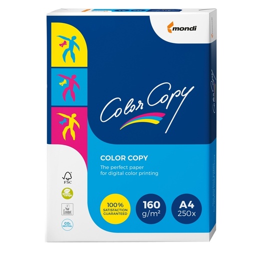 [D38212] CARTA BIANCA COLOR COPY A4 210x297mm 160gr 250fg MONDI