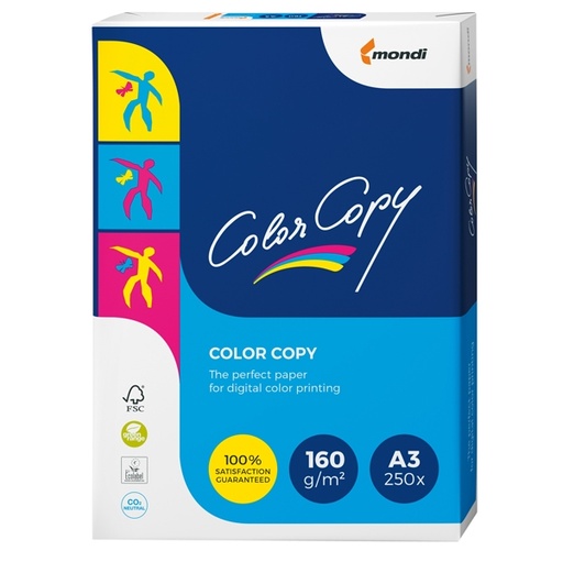 [D38213] CARTA BIANCA COLOR COPY A3 297x420mm 160gr 250fg MONDI