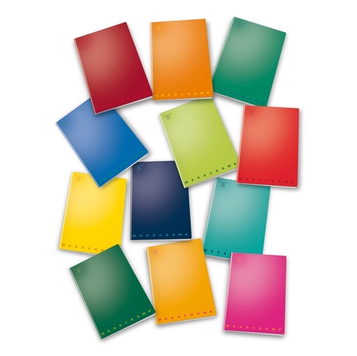 [D38514] MINIQUADERNO 120X170MM 40fg 80gr 1rigo MONOCROMO
