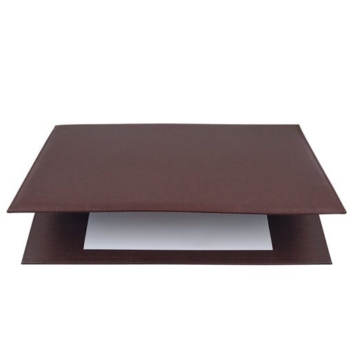 [D38900] SOTTOMANI DOPPIO IN SIMILPELLE 48X32CM ART.2190 MARRONE SCURO
