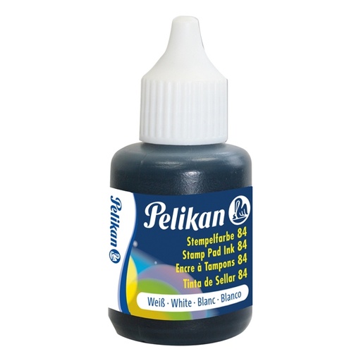 [D38981] INCHIOSTRO PELIKAN 84 BIANCO 30ML RESISTENTE ALL'ACQUA