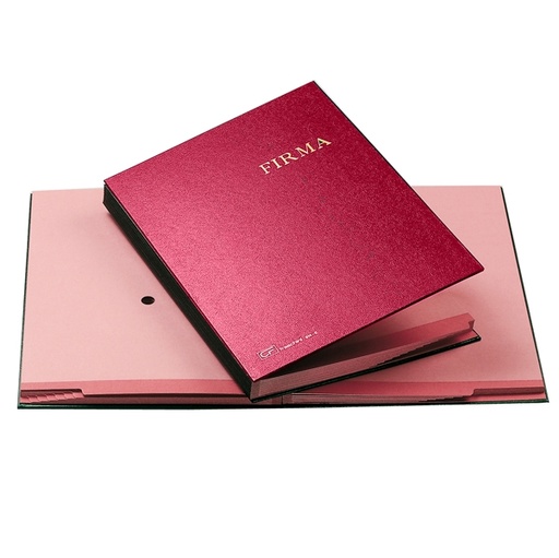 [D39010] LIBRO FIRMA 14 PAGINE ROSSO 24X34CM 614-E FRASCHINI