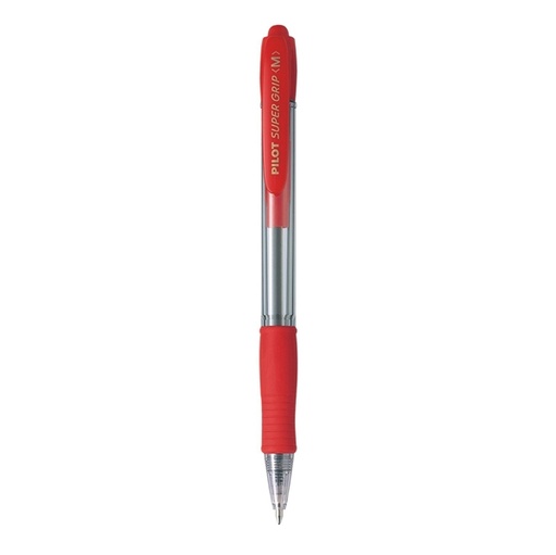 [D39397] PENNA SFERA SCATTO SUPER GRIP ROSSO MEDIO 1.0mm PILOT