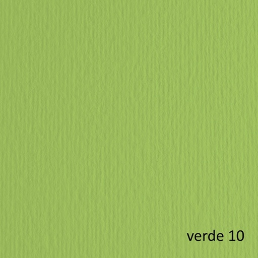 [D40205] CARTONCINO 70X100 220GR VERDE PISELLO 110 FABRIANO ELLE ERRE - BLISTER 10FG