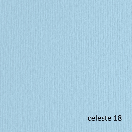 [D40215] CARTONCINO 70X100 220GR CELESTE 118 FABRIANO ELLE ERRE - BLISTER 10FG