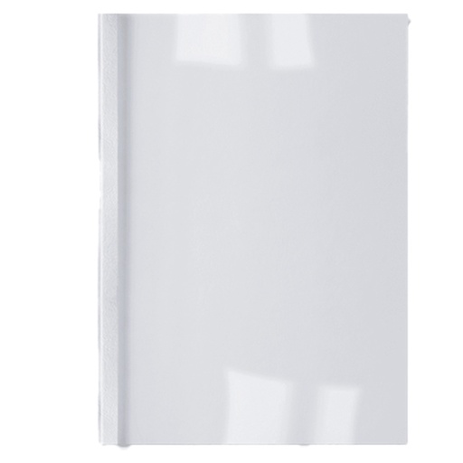 [D40259] 100 CARTELLINE TERMICHE 1,5MM BIANCO BUSINESS LINE LEATHER