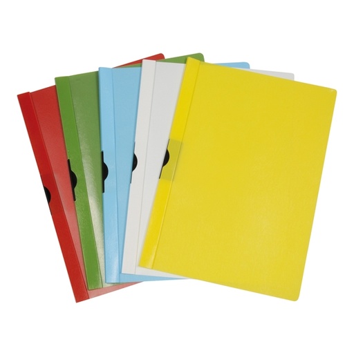 [D40282] CARTELLINA PVC C/MOLLA DORSO 5 VERDE SPRING FILE 22X31