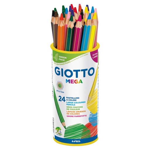 [D40457] BARATTOLO 24 PASTELLI GIOTTO MEGA