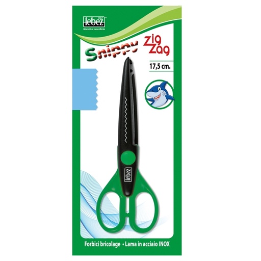 [D40593] Forbici SNIPPY ZIG-ZAG 17cm lama acciaio 4339 LEBEZ