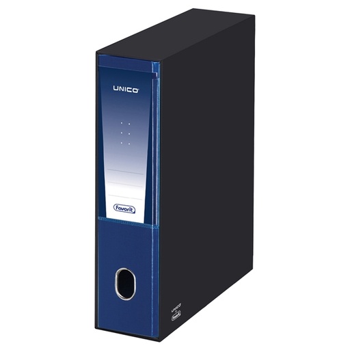 [D41566] Registratore Unico c/custodia blu dorso 8cm f.to protocollo Favorit