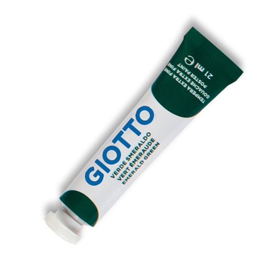 [D44633] TEMPERA GIOTTO TUBO 7 (21ML) VERDE SMERALDO 14