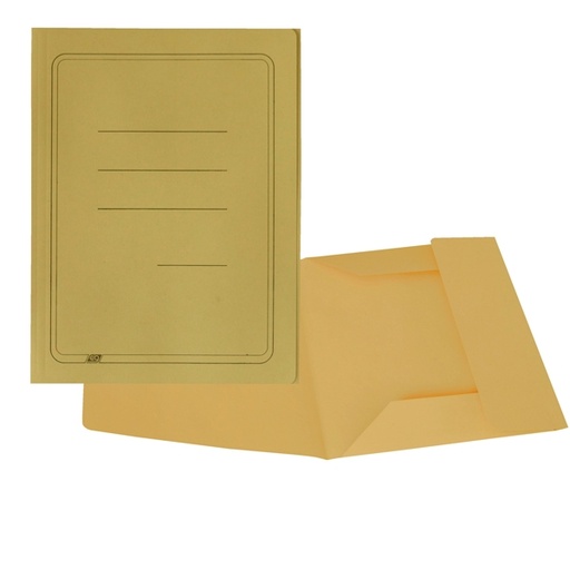 [D44850] 50 CARTELLINE 3 LEMBI GIALLO C/STAMPA 200GR44850