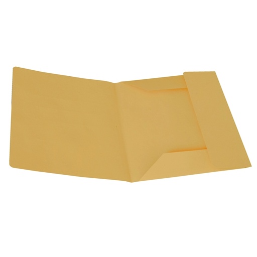 [D44918] 50 CARTELLINE 3 LEMBI GIALLO S/STAMPA 200GR
