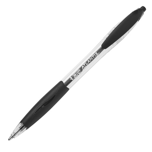 [D44931] SCATOLA 12 PENNE SFERA SCATTO BIC ATLANTIS 1.0mm NERO