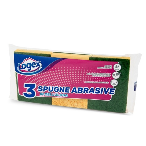 [D45031] BLISTER 3 SPUGNE BIUSO LOGEX