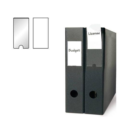 [D45231] Busta 6 portaetichette PPL adesive trasparenti 55x150mm 10340S 3L