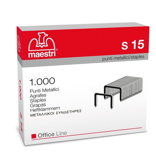 [D45253] SCATOLA 1000 PUNTI S15 (23/15) IN ACCIAIO RO-MA