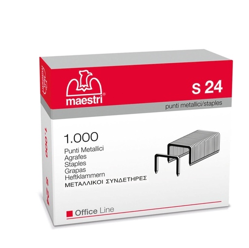[D45256] SCATOLA 1000 PUNTI S24 (23/24) IN ACCIAIO RO-MA