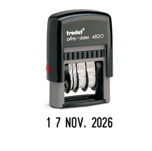 [D45313] Timbro Printy Eco 4820 4mm DATARIO autoinchiostrante TRODAT