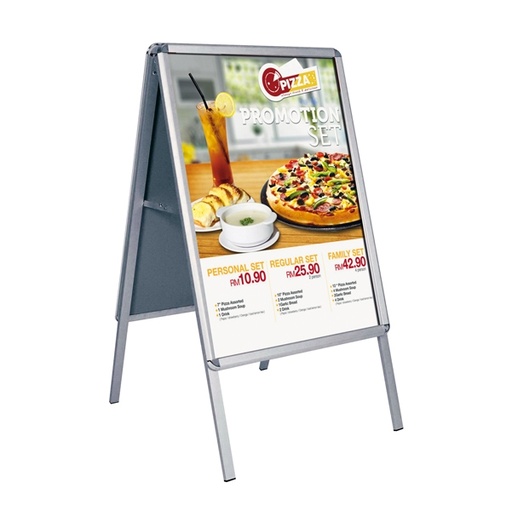 [D45571] CAVALLETTO BIFACCIALE CON 2 CORNICI A SCATTO 70X100