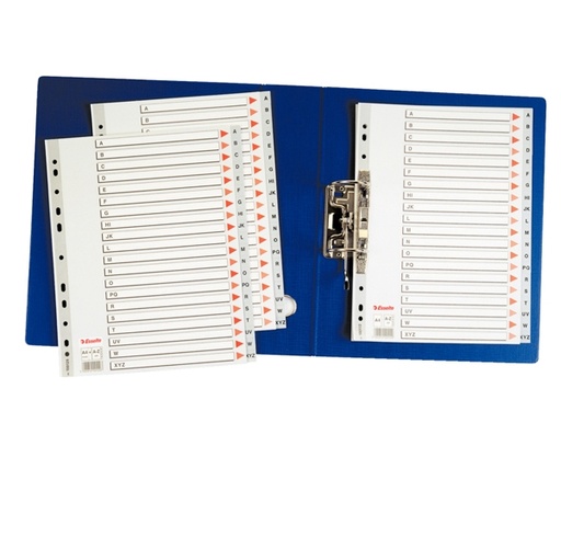 [D45644] Separatore in PPL grigio alfabetico A-Z f.to A4 ESSELTE