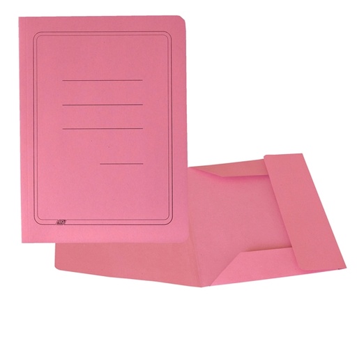 [D45663] 50 CARTELLINE 3 LEMBI ROSA C/STAMPA 200GR