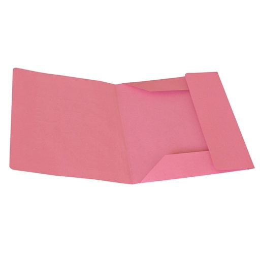 [D45667] 50 CARTELLINE 3 LEMBI ROSA S/STAMPA 200GR