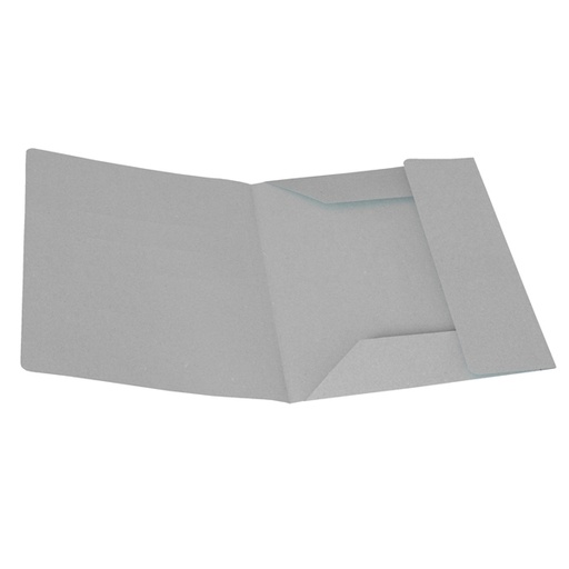 [D45668] 50 CARTELLINE 3 LEMBI GRIGIO S/STAMPA 200GR
