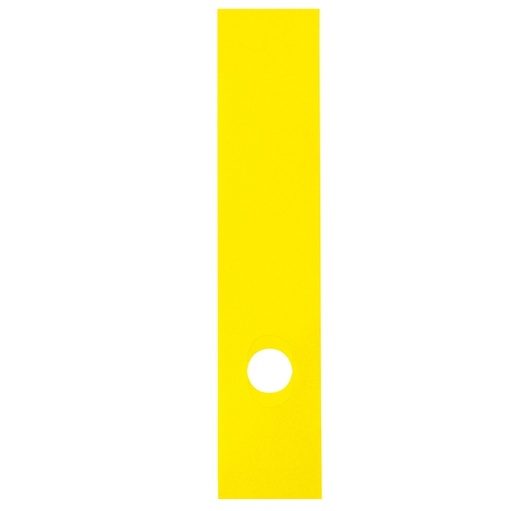 [D45801] Busta 10 copridorso CDR-P PVC adesivi giallo 7x34,5cm SEI ROTA
