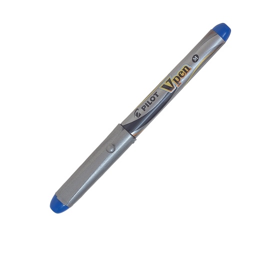 [D45844] PENNA STILOGRAFICA BLU V-PEN SILVER PILOT