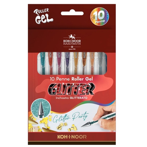 [D45944] ASTUCCIO 10 ROLLER KOH-I-GEL GLITTER