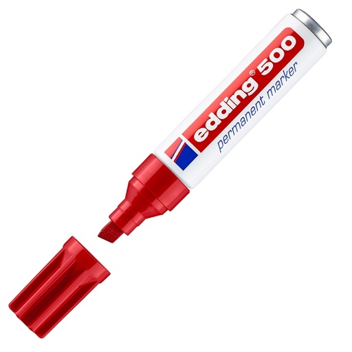 [D46066] MARCATORE EDDING 500 ROSSO P.SCALPELLO