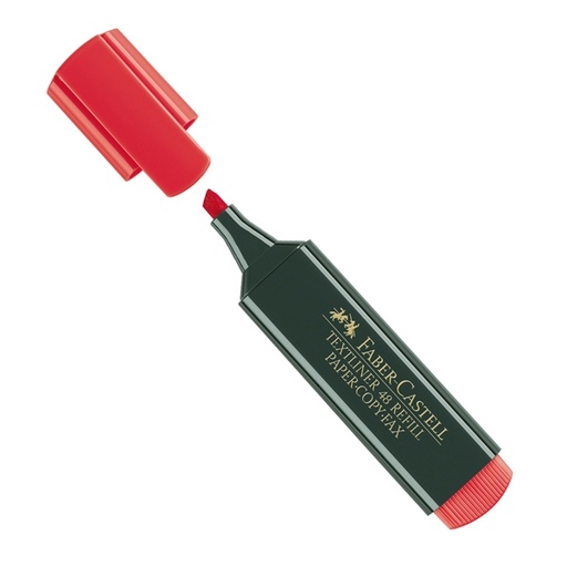 [D46086] EVIDENZIATORE TEXTLINER ROSSO FABER-CASTELL