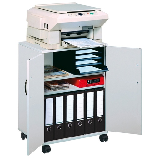 [D46272] MOBILETTO MULTIFUNZIONE 74/53 CON ANTE ALTE GRIGIO