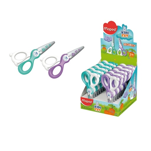 [D46506] Forbici KIDIKUT 12cm lama sintetica punta tonda MAPED
