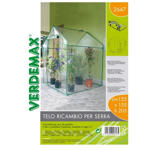 [D93384] Telo di ricambio per serra a casetta Clematis