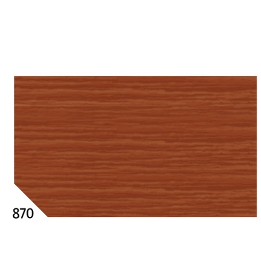 [D46564] CONF. 10RT CARTA CRESPA MARRONE 870 (50X250CM)