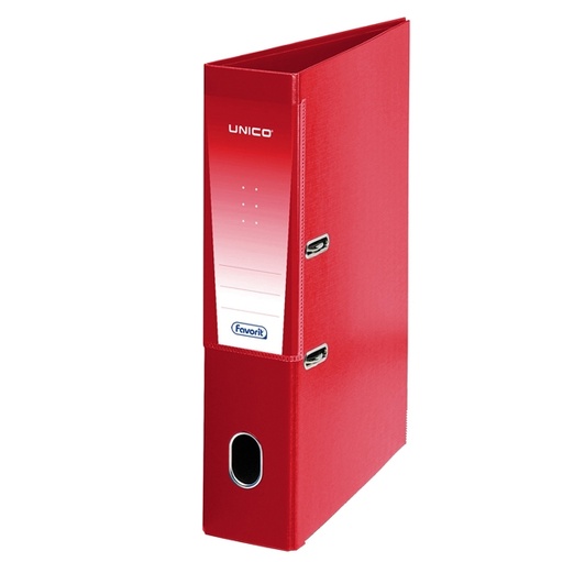[D46944] Registratore Unico Rado s/custodia rosso dorso 8cm f.to protocollo Favorit