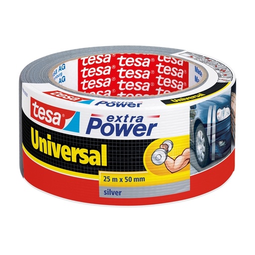 [D47198] NASTRO ADESIVO 25mtx50mm GRIGIO tesa(R) Extra Power Universal