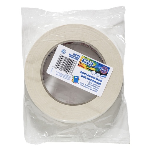 [D47212] NASTRO ADESIVO TELATO TPA 200 19MMX25MT BIANCO