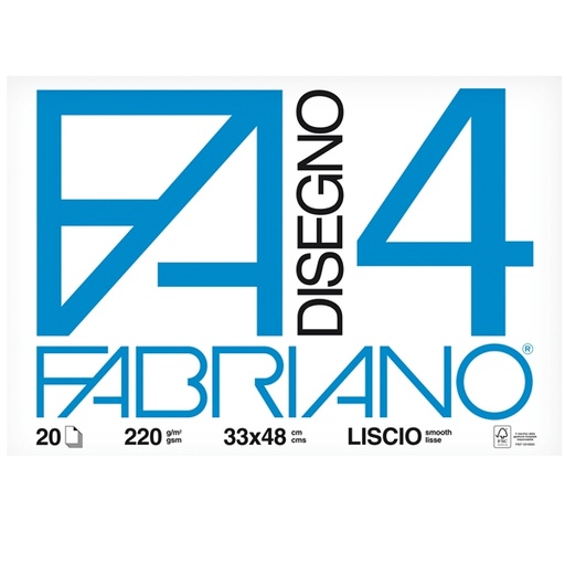 [D47218] ALBUM FABRIANO4 (33X48CM) 220GR 20FG LISCIO
