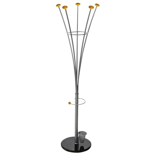 [D47389] APPENDIABITI C/PORTAOMBRELLI 188CM 5 POMELLI ALCO