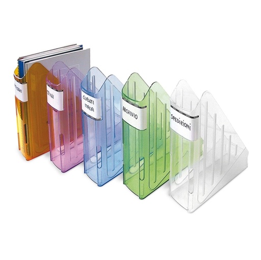 [D47801] Portariviste TRASPARENT COLOR azzurro trasp.ARDA