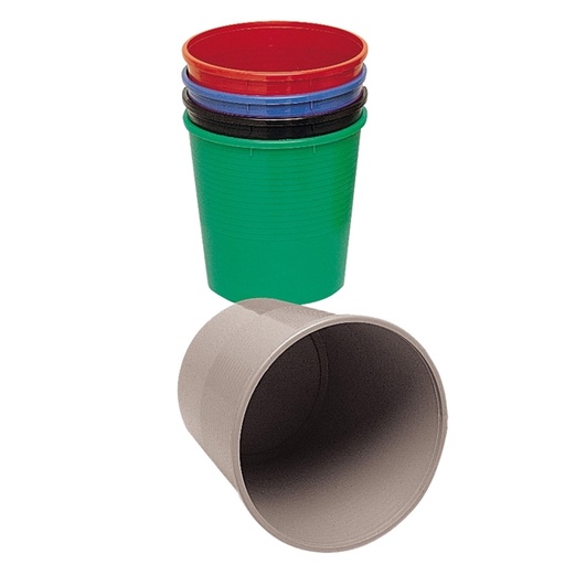 [D47833] CESTINO GETTACARTE 15LT ROSSO PS98