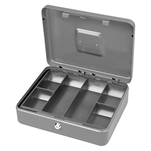 [D47845] CASSETTA PORTAVALORI SECUR 37X28X9CM GRIGIO CHIARO