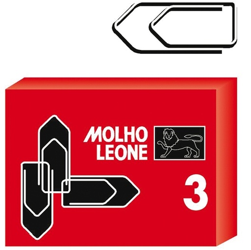 [D47861] SCATOLA 100 FERMAGLI N.3 MM29 ZINCATI LEONE