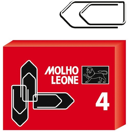 [D47862] SCATOLA 100 FERMAGLI N.4 MM32 ZINCATI LEONE